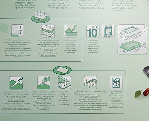 Dr. Oetker 1123 Rechteck-Springform mit Servierboden und Transporthaube 29x42x7cm BackIdee Kreativ - 8