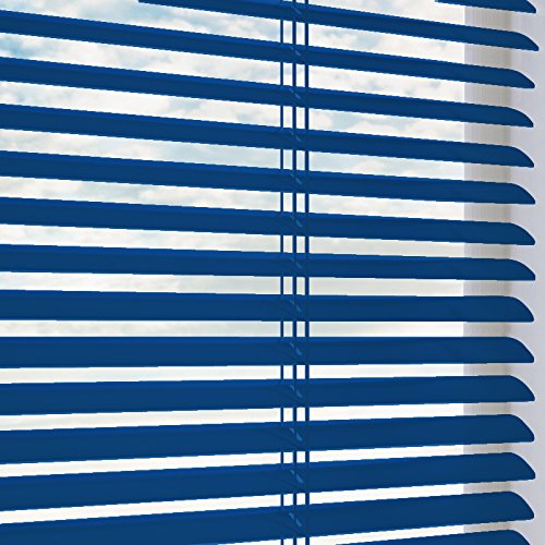 Aluminium Jalousie nach Maß, hochqualitative Wertarbeit, alle Größen und 28 Farben verfügbar, Maßanfertigung, für Fenster und Türen, Alu Jalousien, Schalusie, Fenster, Schalosien, Decken und Wandmontage (Blau, Höhe: 100cm x Breite: 40cm) - 4