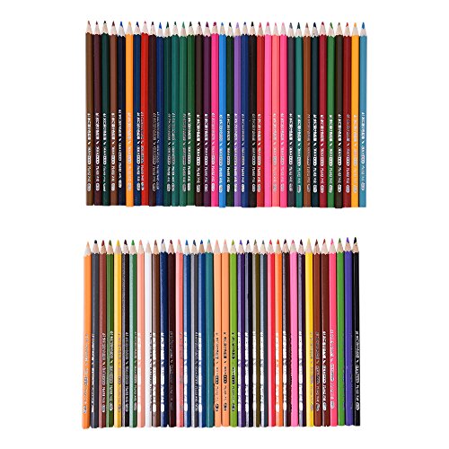 KKmoon 72 Farben Wasserlöslich Buntstifte Set mit Bürste in Papier Kästchen, Vor Geschärft Farbestifte für Kinder Erwachsene Künstler Zeichnung Skizzierung Schreiben Malen Artwork Färbung - 2