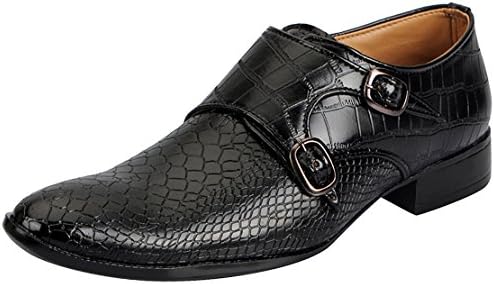 FAUSTO Double Strap Men's Monk Shoes
