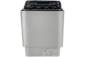 SUDEG Saunaofen, Elektrischer Saunaofen 380V 9KW für Sauna,Sauna Elektroherd, Edelstahl mit Externer Steuerung Temperatur mit Außensteuerung Sondenkabel zur Temperaturerfassung