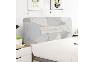 UYEOCO Fodera Copri Testata Letto Copertura Testiera Letto Matrimoniale Singolo Elastica per Letto Fodera Premium Protezione Elastico all-Inclusive Coperchio Testata Letto
