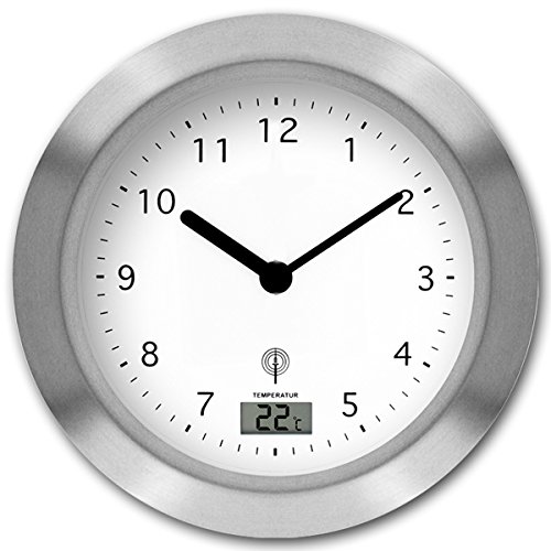 Funkwanduhr für Bad und Dusche