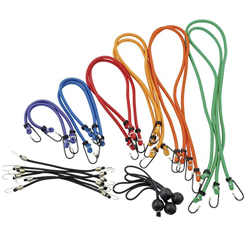 Preisvergleich Produktbild Gepäck Spanngurte Set mit 22 Spanngummis Gepäckgummis Spanngurt Gummiband