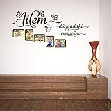 Islamische Wandtattoos - Meccastyle - Ailem - A601 - Größe: 115 cm x 55 cm (B x H) Für Fotos 10 x 15 cm Format geeignet