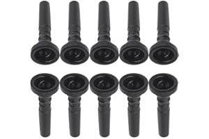 JISADER 10Pcs Mundstück Trompete Plastik, Mundstücke für Blechblasinstrumente Langlebig, Trompetenmund Krafttrainer Ansatz Trainer, ABS Trompetenmund für Trompete Blechblasinstrument Zubehörteile