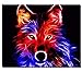 Produktbild LXHLAN Malen nach Zahlen Wolf DIY Öl Leinwand Gemälde Wandkunst Malen nach Zahlen Digital Painting Home Decor handbemalte Farbe