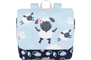IKKS Cartable Souple L'école des Tann's Saute-Mouton Bleu