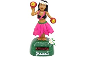 Liery Solartanz Hawaii Mädchen, 1pcs -Girl Solar Wackel Figur Hawaii Mädchen Solar Tanzen Für Fensterbank, Auto, Büro
