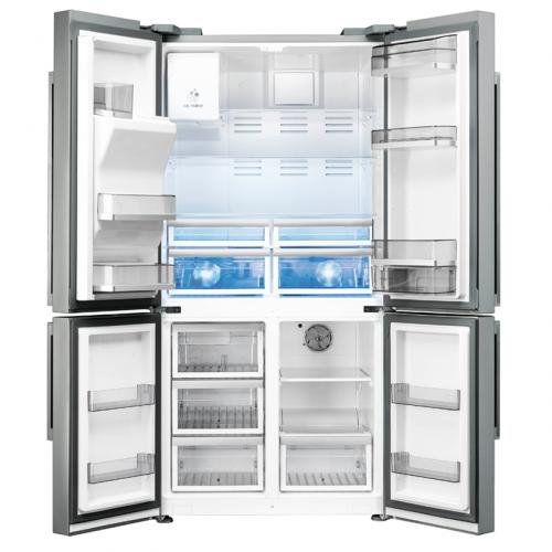Smeg FQ75XPED frigo américain - frigos américains (Autonome, Acier inoxydable, Porte française, A+, LED, SN-T)