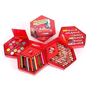 Little Toys Art Set,Colors Box Color Pencil,Crayons, Water Color, Sketch Pens Set of 46 Pieces for Boys and Kids Best Birthday Gift & Return Gift (Colour Box for Kids) Color and Design May Vary)