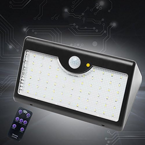 Solar Lights Motion Sensor Security Lights Solar Powered Lights Outdoor Lights for Garden, Fence, Patio, Yard, Walkway, Driveway, Outside Wall, Waterproof ,5 Intelligient Modes, 60 LED,7800mAh