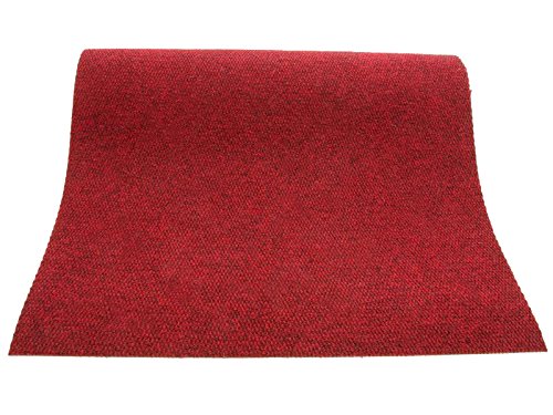 Schmutzfangläufer PICOLLO in Meterware – Rot, 100x150cm ✓ Rutschfest ✓ Robust ✓ Pflegeleichter Schmutzfangteppich | Effektiver Küchen-Läufer, Schmutzläufer | Schwere Eingangsmatte, Sauberlaufmatte | Schmutzfangmatte für Flur & Eingangsbereich - 4