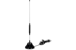 TechniSat DIGIFLEX TT6 – Antena Interior pasiva DVB-T2/DAB+/FM (protección IP20, Conector IEC, impedancia de 75 ohmios), Color Negro