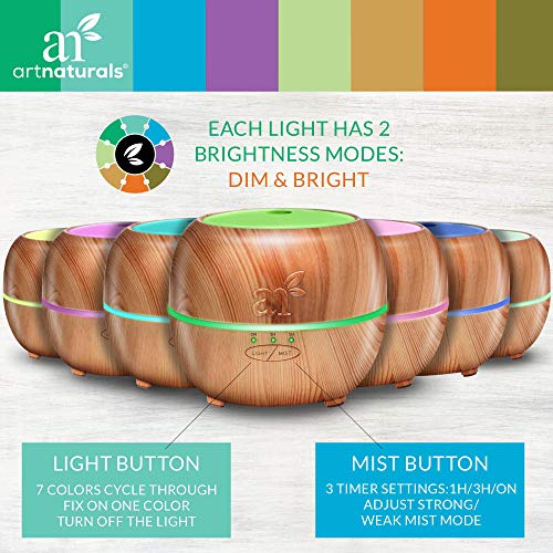 Artnaturals aromaterapia difusor de aceites esenciales