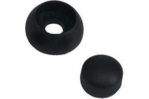 Loggyland 20 Pezzi Copri-Bulloni 8/10mm (Nero)