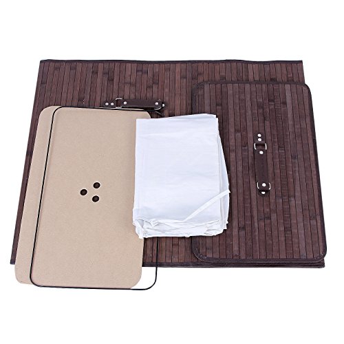 Songmics faltbar Bambus Wäschekorb 100 L (62,5 x 52 x 32 cm) Wäschebox mit Wäschesack zum Herausnehmen braun LCB63Z - 9