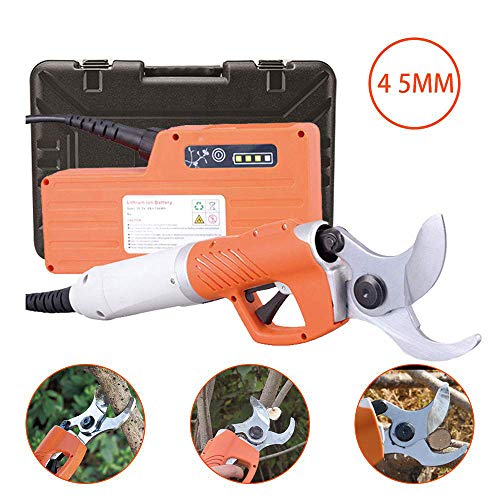 Preisvergleich Produktbild MaquiGra Elektrische Astschere Gartenschere professionelle Garten Pod Automatisch Durchmesser 45 mm Einstellbar Obstbaum Grob Schneider Für Äste Schneiden mit wiederaufladbarer Lithium Batterie