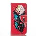 Produktbild Nancen Apple iphone 5 / 5S / SE (4 Zoll) Hülle, Painted Bunt PU Leder Handytasche Bookstyle Flip Case - Praktisches Design mit Magnetverschluss Standfunktion Brieftasche und Karten Slot Hochwertige Wallet Etui /Lederhülle / Handy Schutzhülle Cover