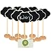 Produktbild Bcony Wolken Mini Kleine Tafel Kreidetafel Holz Nachricht Board Halter mit Ständer für Party Hochzeit Tisch Nummer/Tischkarte Einstellung Dekoration