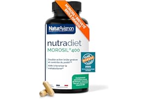 NATURAVIGNON LABORATOIRE NaturAvignon Morosil 400 | Bruleur de graisse puissant | Perte de Poids Rapide et Efficace | Coupe faim | Morosil perte de poids, Guarana, Thé Vert, Caroube | 90 gélules minceur efficace