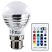 Produktbild 3W Farbwechsel Glühbirne Dimmable Lamp B22 LED Bulb RGB Glühlampe mit Wireless Remote Control