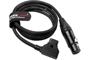 ALVIN'S CABLES Alvin’s Cables D-tap to XLR 3 Pin Female Power Cable for SmallRig RC 120B, for NEEWER FS150 FS150B FS230 FS230B LED Video Light, 1M/39.4inches