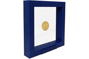 SAFE 4501 Cornice Fluttuante Blu 13x13 cm – Cornice per Monete – Espositore Oggetti 3D – Supporto Presentazione Monete da Collezione