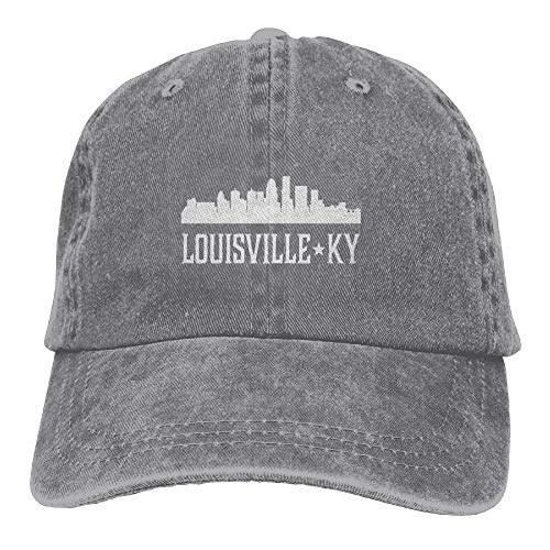 Preisvergleich Produktbild flys Louisville Kentucky Skyline KY Städte Unisex Bestickt Cowboyhut Sun Cap