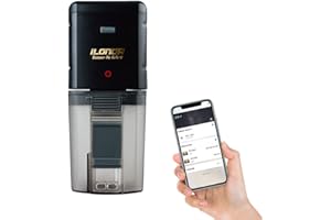 KKnoon Alimentation USB WiFi Intelligent Automatique Aquarium Bol pour Aliments Alimentation Ménage Aquarium pour Usage À La Maison Intelligente Timing Mangeoire pour Poissons APP Télécommande 24