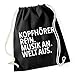 Produktbild Köpfhörer Rein. Musik An. Welt Aus. Gymsack Black Certified Freak