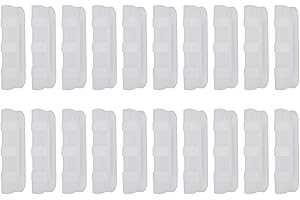 WIIYENA Lot de 20 clips de fixation pour film de serre adaptés à différentes tailles de tuyaux (19 mm, blanc)