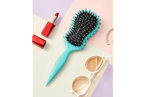 DD UNLIMITED Cepillo de pelo Rizado, Cepillo para Cabello Antitirones, Cepillo para Desenredar, Dar Forma y Definir Rizos (GUITARRA AQUAMARINE)