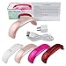 Upgraded LED Nail Lamp for Gel Nail Polish, 9W Portable Mini Powerful ULTRA FAST Curing Nail Dryer with Three Timers-AUTO shut off and USB + AC Power Supply White