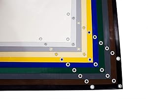 ANKO PLANEN Bâche en PVC 700 g/m² - avec œillets - Bâche de Protection en Tissu - Mat - Indéchirable - Solide - Anthracite - 3 m x 11 m