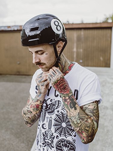 Skullcap® BMX Helm ☢ Skaterhelm ☢ Fahrradhelm ☢, Herren | Damen | Jungs & Kinderhelm, schwarz matt & glänzend - 5