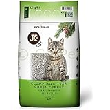 JK CAT GREEN FOREST Katzenstreu klumpend staubarm Katzen Einstreu Klumpstreu 4,5 kg