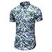 Produktbild Sommer Freizeithemd - Herren Funky Hawaiihemd mit 3D Druck Kurzarm Slim Fit Mode Hemd für Männer Streetwear Tops (A_ e,2XL)