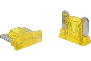 SeKi Pack de 5 fusibles à Lame Mini LP Low Profile 20A Jaune ; Fusible de Voiture 58V/DC, fusible à Lame, Bateau, remorque, Camion, Caravane