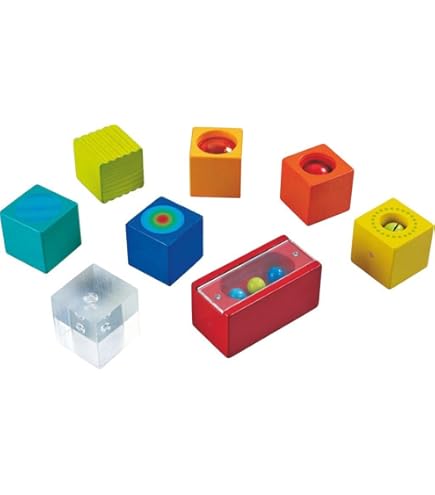 HABA Fantasy Blocks - 26 Piece Wooden Building Set For Toddlers 18+ Months