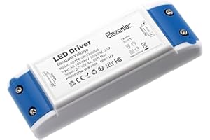 ELEZENIOC LED Trafo LED Transformator 1-60W 12V 5A Treiber Netzteil, keine Mindestbelastung, kein Flimmern, kein Transformator-Rauschen Für MR11 G4 MR16 GU5.3 Birnen Lichtstreifen