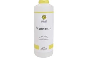 Rosner Wasserbasierende Wachsbeize Holzbeize R138 1L,Beize Nadelholz,Wachs