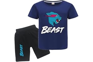 FORLCOOL Gamer Lighting Cat YouTube Gamer Logo Merch T-Shirts and Shorts 2 Piece Sets Youtuber Round Neck Short Sleeve Tee Top and Shorts