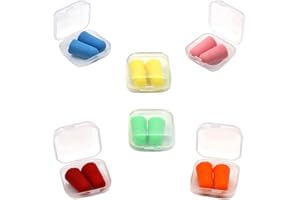 FYACCD 6 Pairs Soft Foam Earplugs, Noise Reduction Ear Plugs, Hearing Protection, Comfortable Ear Plugs for Sleeping, Work, Loud Events