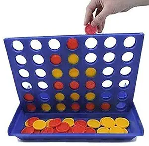 Gift Paradize 42 Coins Connect 4 Plot 4 Traveling Board Game for Kids and Adults | an Exciting Game of Strategy | Plastic