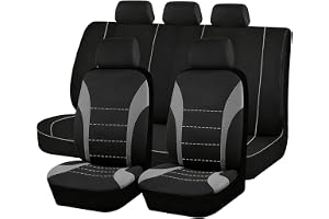 bilsätesöverdrag för VW för Caddy 5Cargo Maxi 2020-2023, komplett set med bilsätesöverdrag, polyestertyg, bilsätesöverdrag tillbehör(1 st förarplats)