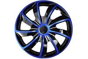 GTTCCG Quad NRM Wheel Trims 14 Inches Blue Set of 4 Hub Caps 14 Inches Blue