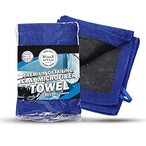 WaveX Clay Microfiber Towel | Automotive Detailing Towel | Clay Bar Alternative