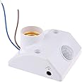 Robodo E27 PIR Infrared Motion Sensor LED Lamp Holder Control Switch, Multicolored (BE0364)