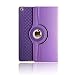 Produktbild elecfan Case für iPad Air 2 360 Grad rotierende Schutzhülle Auto aufwachen / Schlaf Funktion und Einstellbarem Blickwinkel Funktion Schutzhülle für Apple iPad air 2 (iPad air 2, Lila)